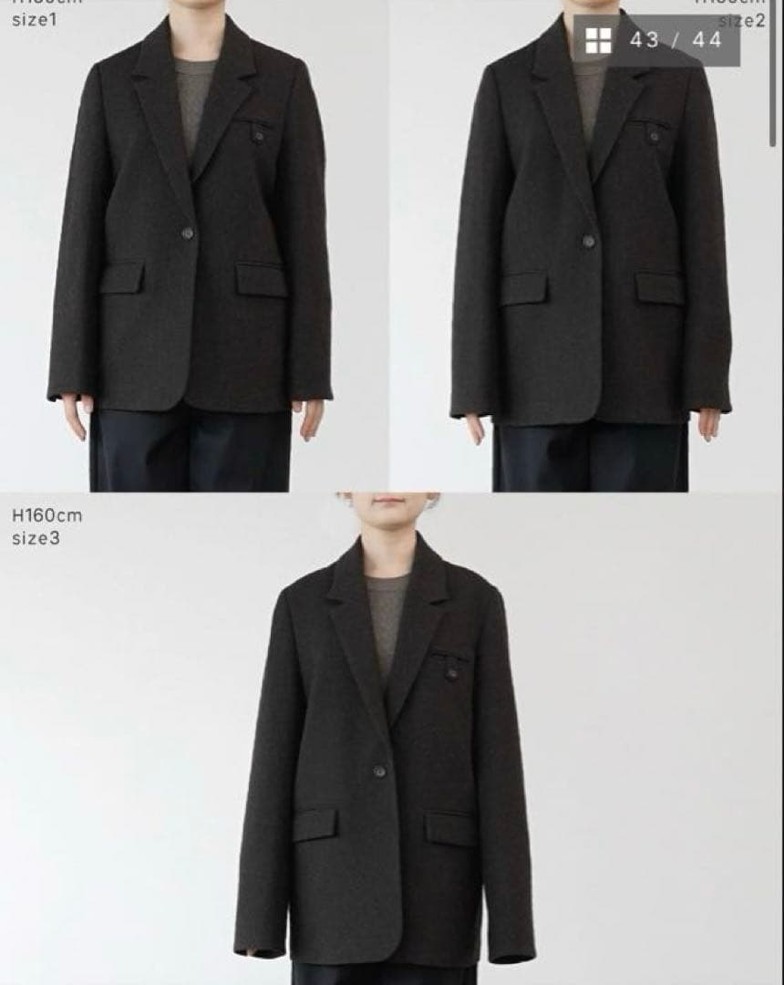 crewre クルーレ ソフトツイードオーバージャケット warm gray 3