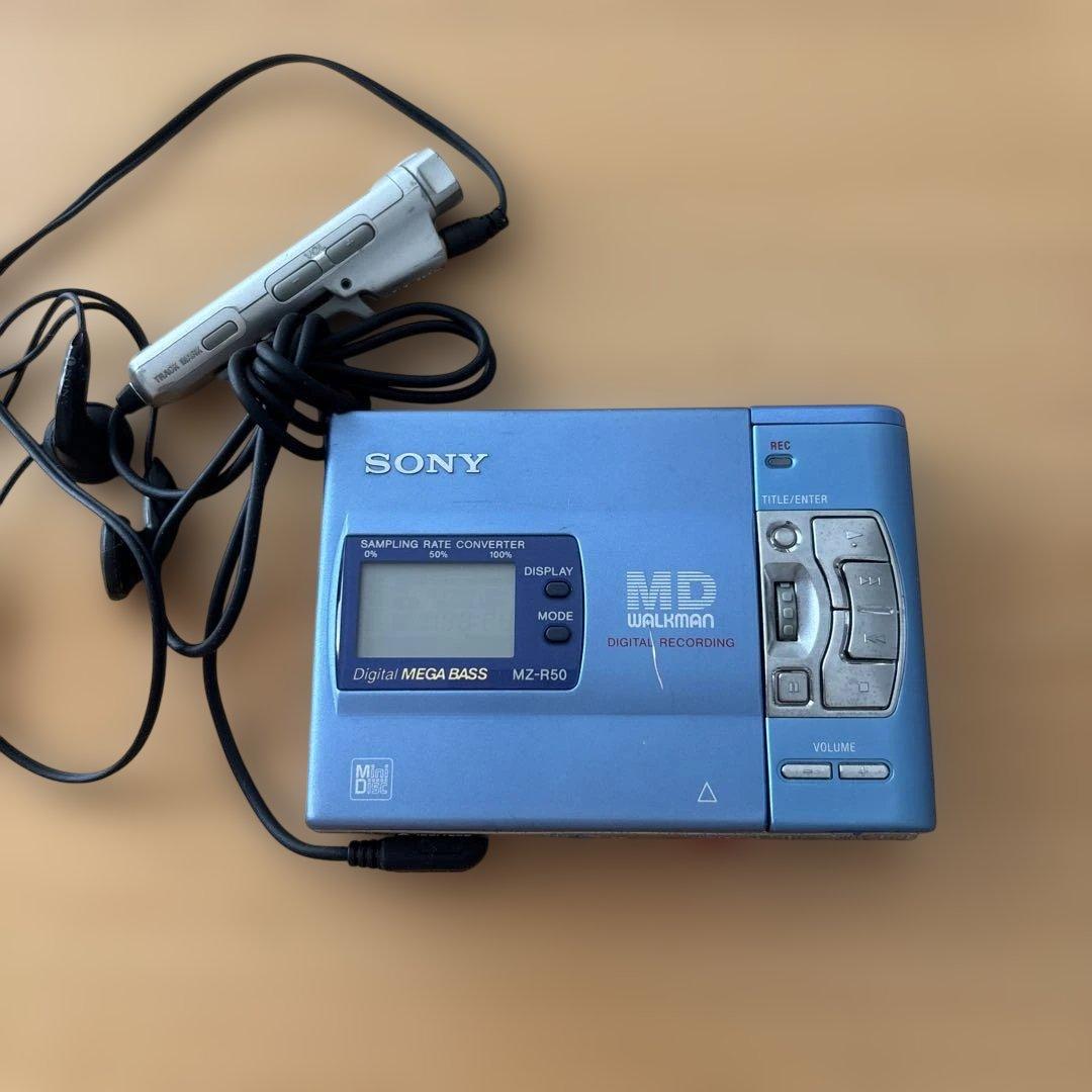 【希少品】SONY MZ-R50 ポータブルMDプレーヤー