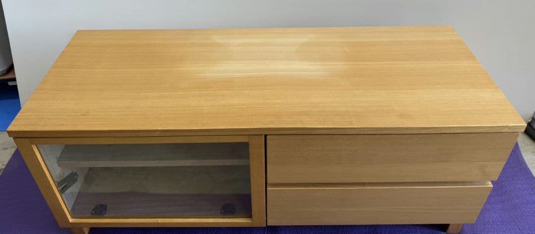 toko 廃盤品 無印良品 テレビボード 110cm タモ材 SE11TV