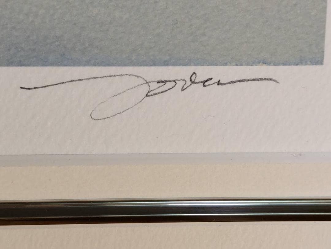 【真作】版画　織田義郎　リトグラフ　ポルトフィーノ　人気画家　名品　T164