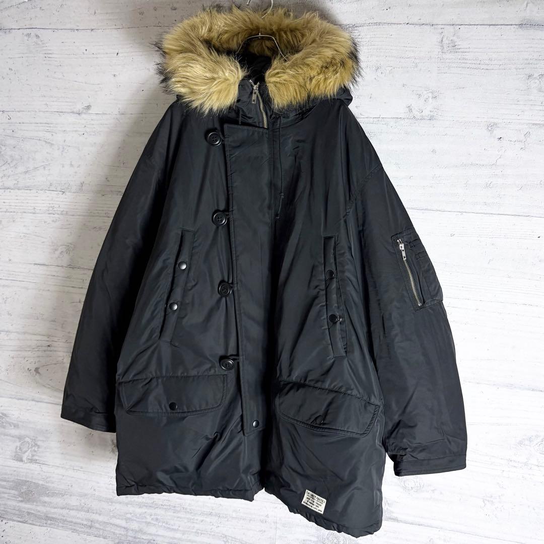 24FW ワコマリア N-3B フライトジャケット ファー L