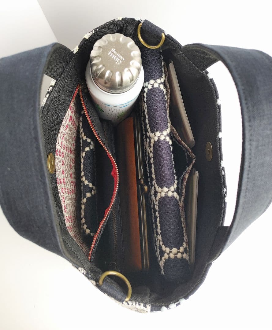 ミナペルホネン　neighborhood　パッチワーク2wayパニーニ風バッグ