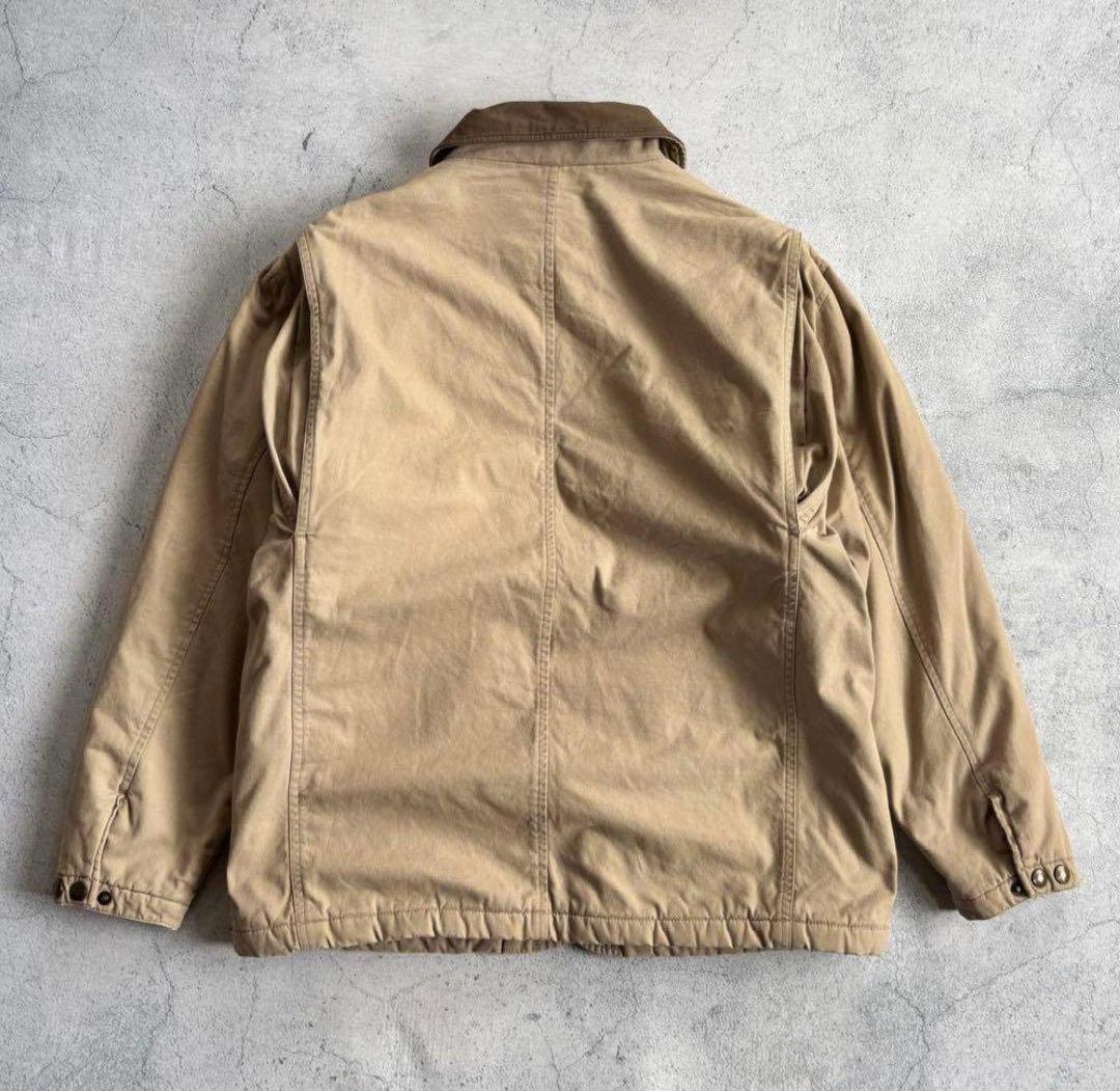90s free country usa hunting jacket 襟レザー