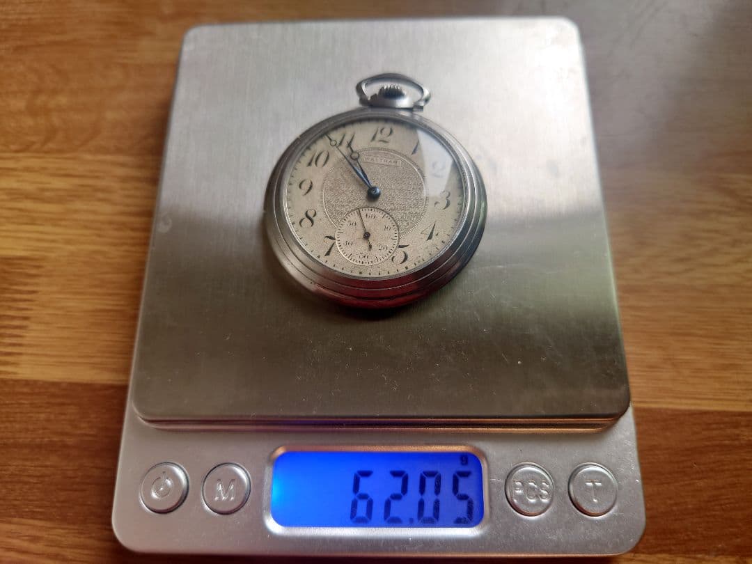 むぅ　Waltham 15J アールデコ文字盤　稼働品