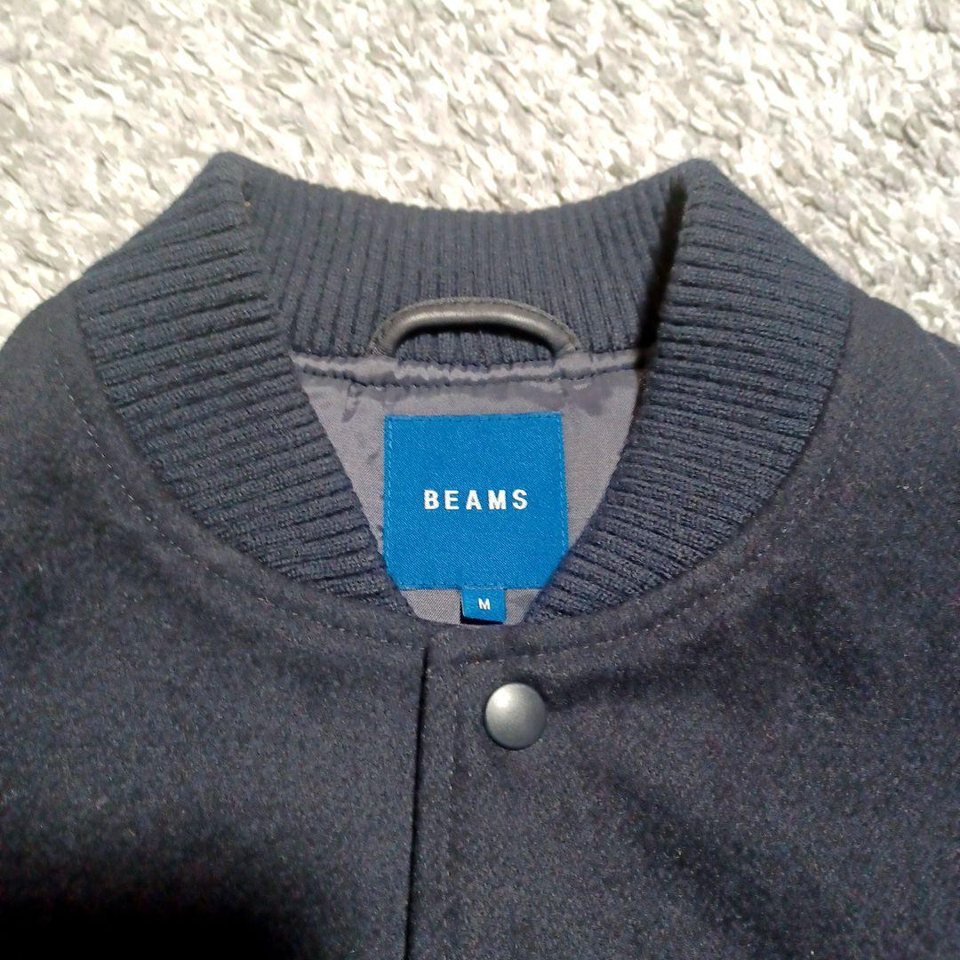 【希少シープスキン】BEAMSスタジャン 濃紺 サイズ M　お買い得
