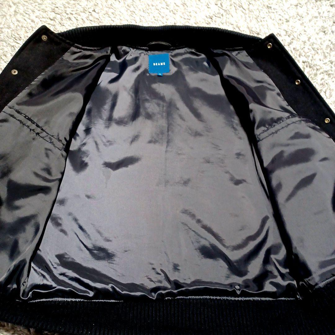 【希少シープスキン】BEAMSスタジャン 濃紺 サイズ M　お買い得