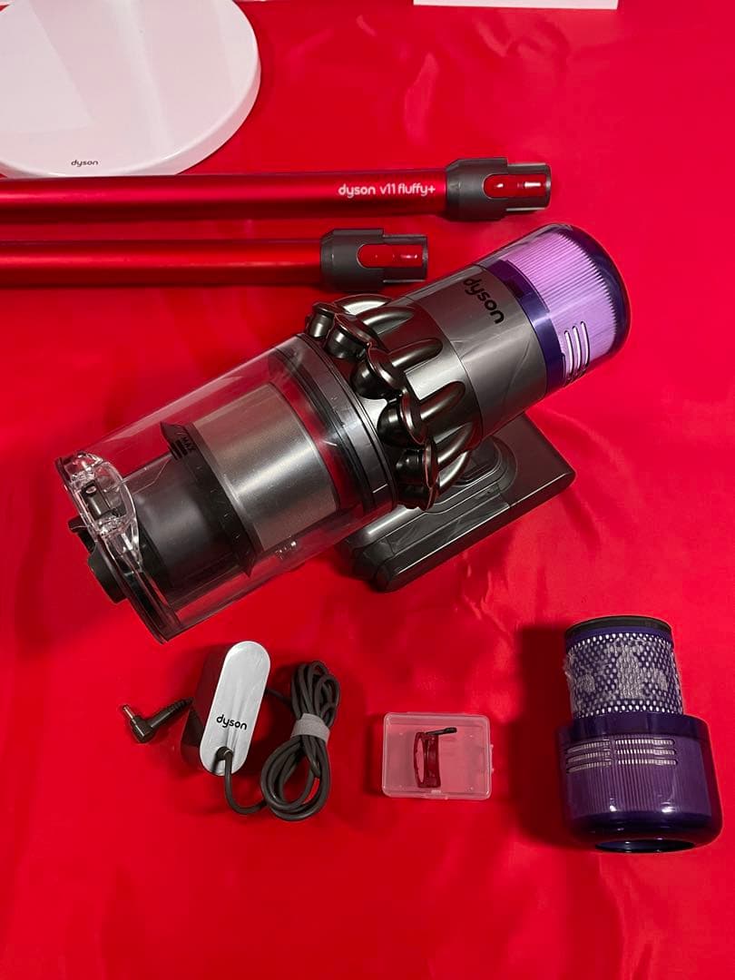 ダイソン③SV14V11純正スタンド ２ヘッドから選択 長さ違う２本のパイプ装備