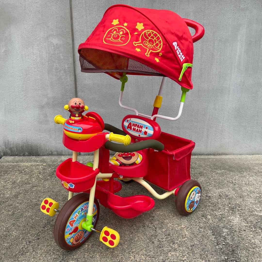 アンパンマン 三輪車 それいけ！アンパンマン デラックスII レッド 赤