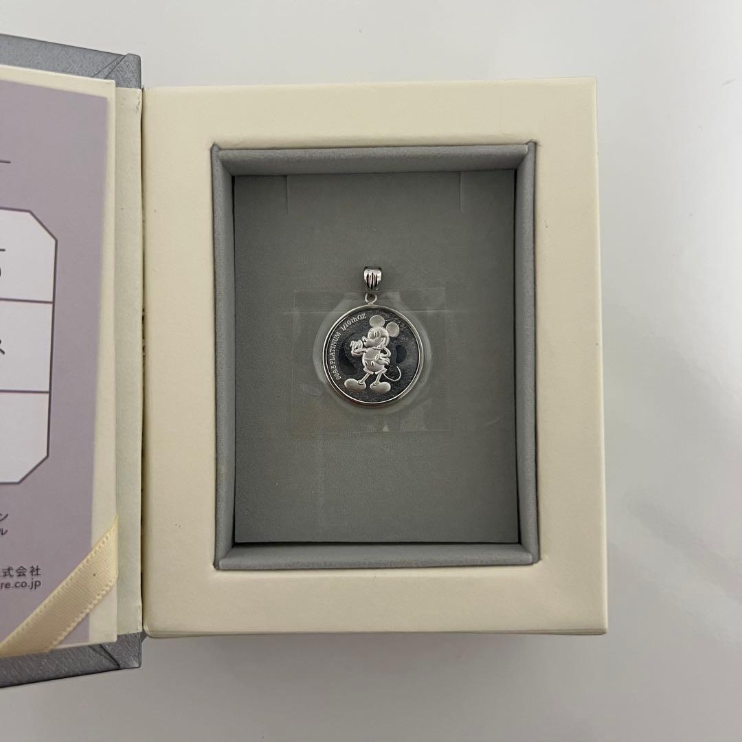 【新品未使用】100周年記念『純プラチナ』ミッキー&ミニー ペンダントヘッド