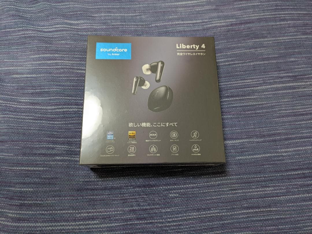 未使用Anker Soundcore Liberty 4 ワイヤレスイヤホン黒色