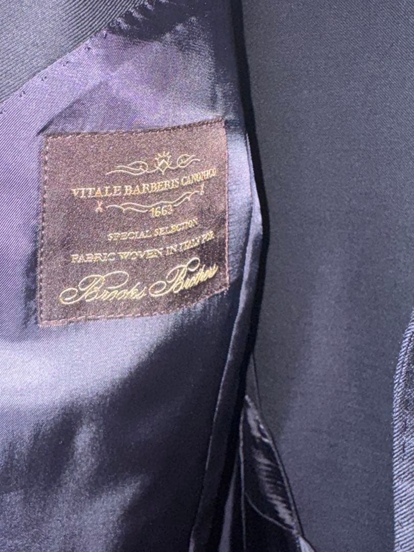 美品　ブルックスブラザーズ【リージェント×カノニコ】紺ブレ 37SHT ブレザー