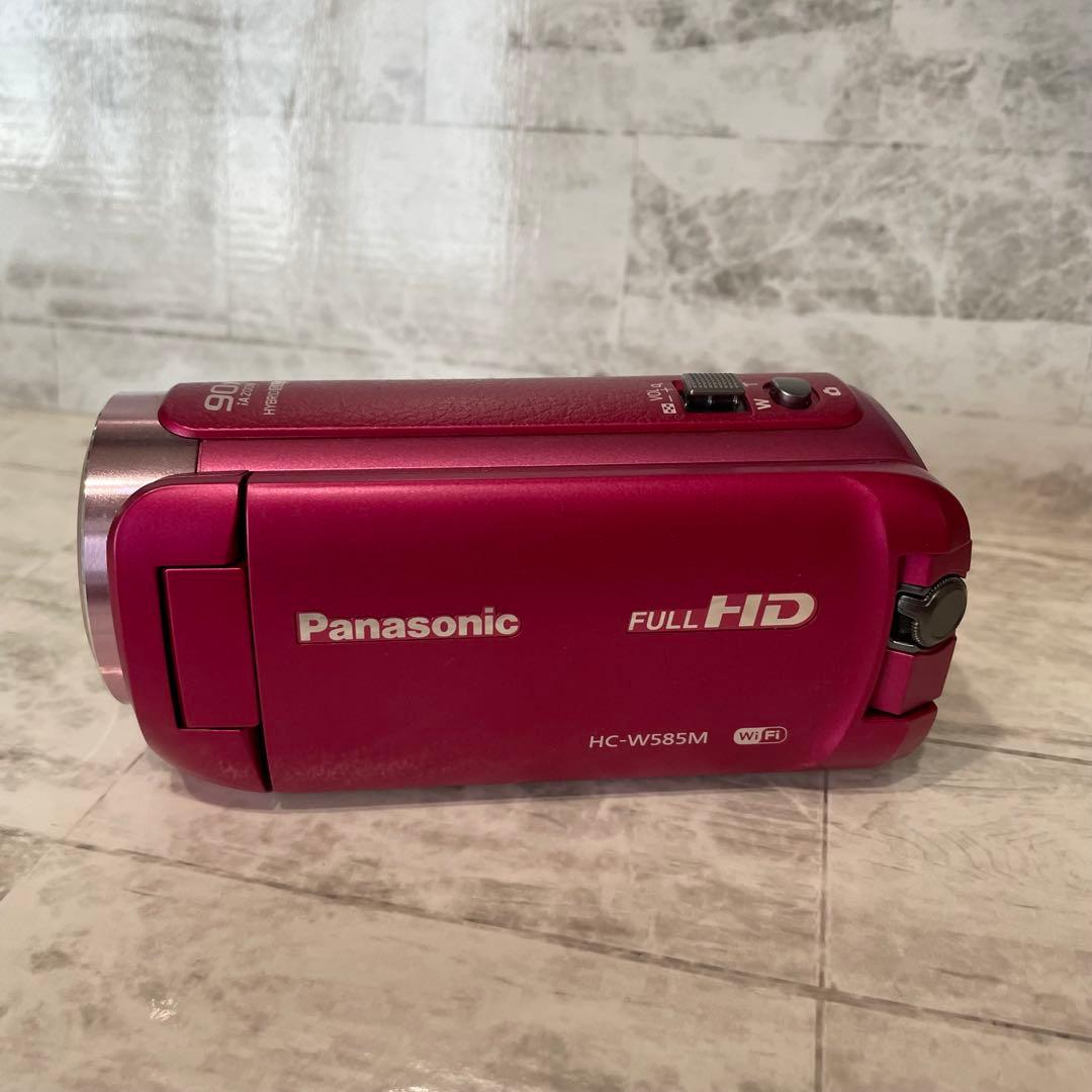 パナソニック HC-W585M ビデオカメラ ケース+予備バッテリー　３脚付