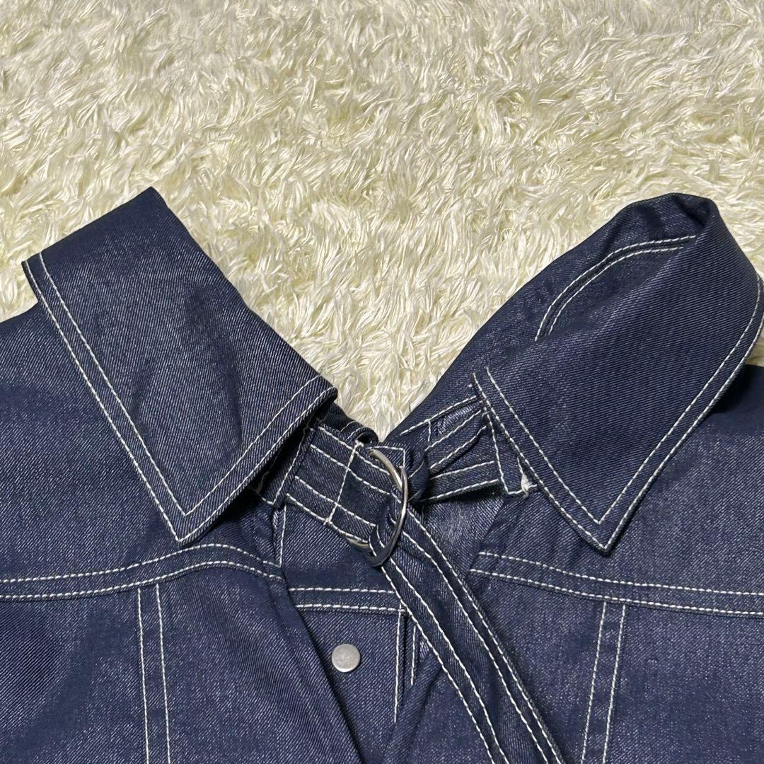 eimy istoire デニムライクバックシャンジャケット （INDIGO）