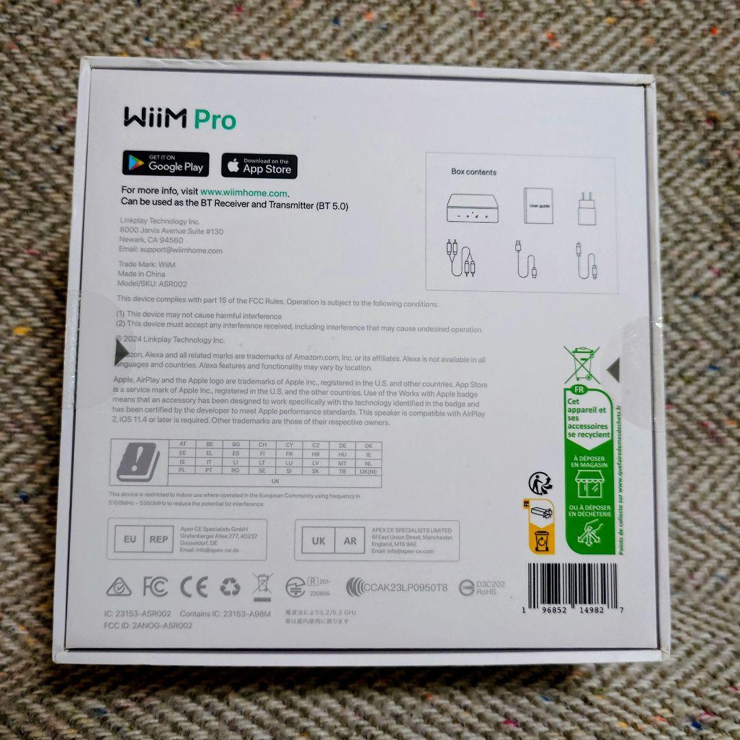 「WiiM Pro」ネットワークストリーマー