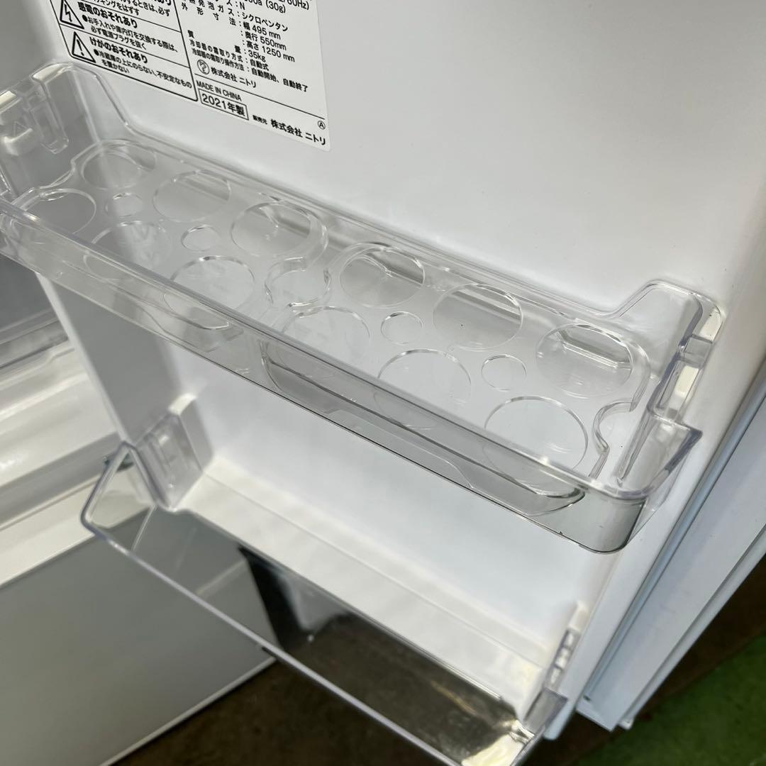 124❤️　冷蔵庫　洗濯機　一人暮らし　家電セット　ニトリ　小型　中古　設置無料
