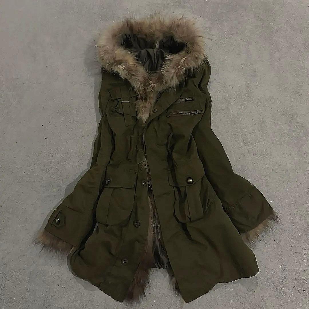 00’s archive ミリタリージャケット　goa ファー y2k