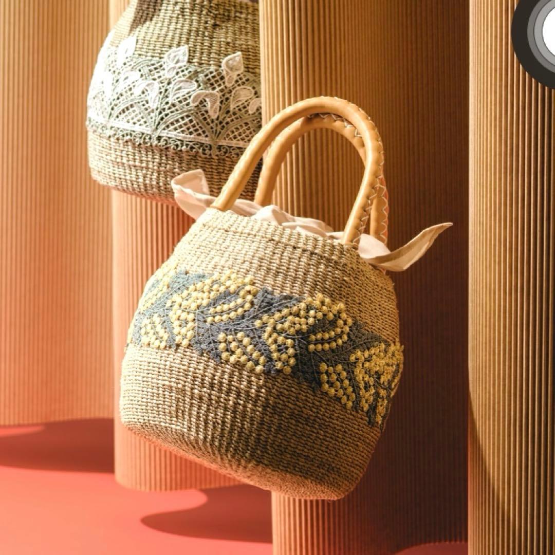 イ*！様 近沢レース　ミモザかごバッグ　未使用