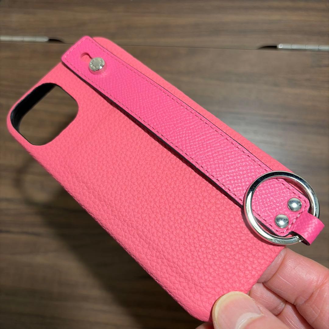 BONAVENTURA ピンク スマホケース iPhone14 ボナベンチュラ