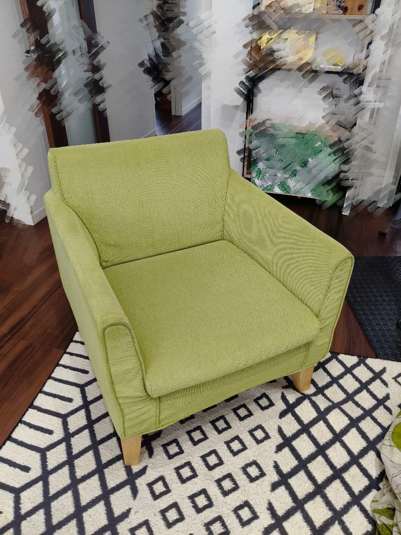 Noyes 1人掛け ソファ グリーン