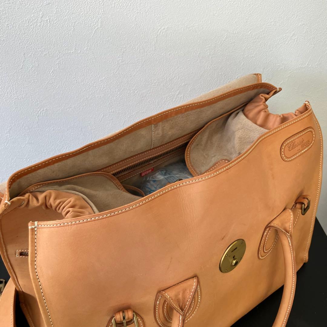 BREE classic ヌメ革 2WAY ボストンバッグ/鍵付き/48cm