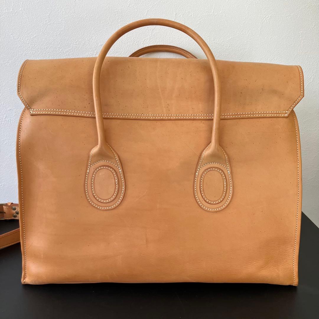 BREE classic ヌメ革 2WAY ボストンバッグ/鍵付き/48cm