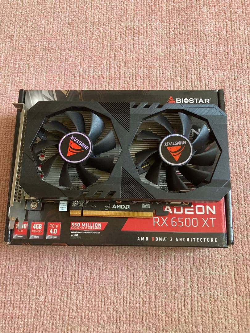 グラフィックボード・グラボ・ビデオカード BIOSTAR Radeon RX 6500 XT 4GB