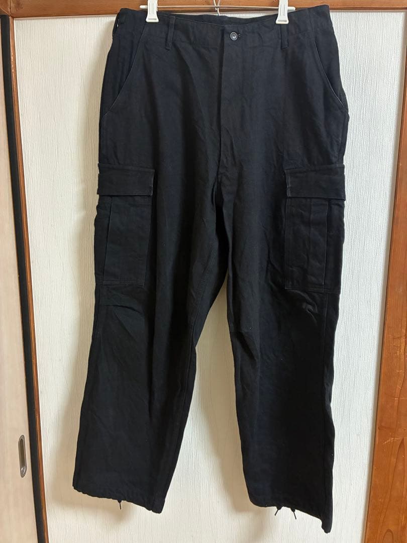 コモリ COMOLI ブラックデニム B.D.Uパンツ サイズ3