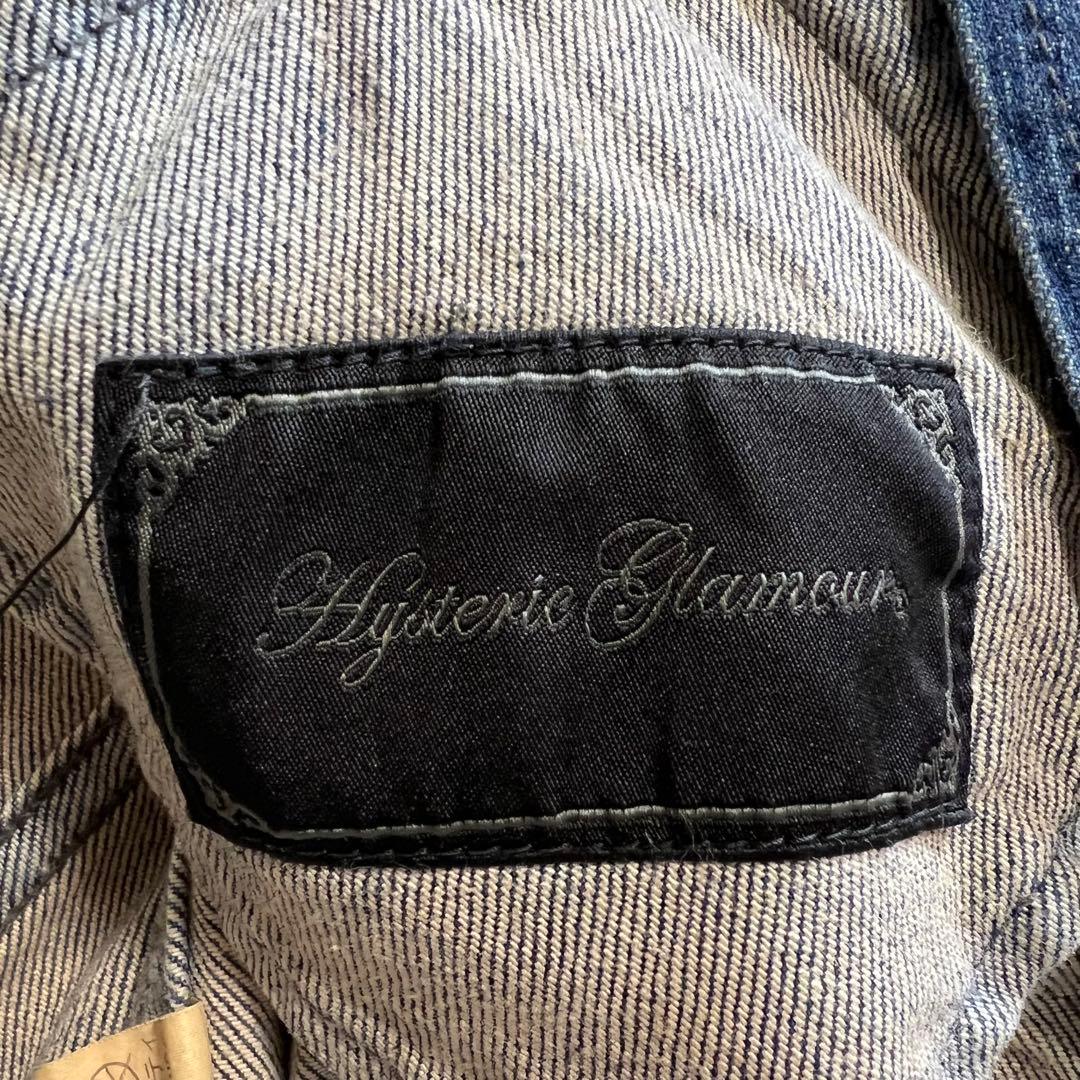 ダメージ加工デニム　ライダースジャケット◆ヒステリックグラマー