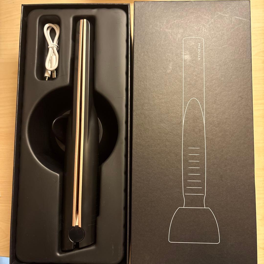 MEDULLA メデュラソニックシャインプロブラック超音波トリートメントアイロン