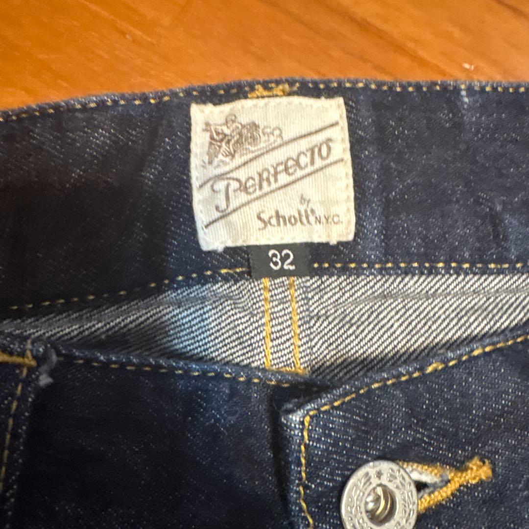 schott PERFECTO インディゴデニム パンツ