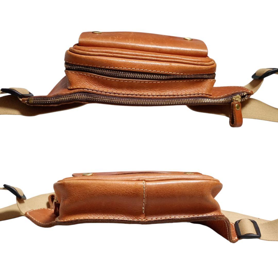 HERZ ボディバッグ ウエストバッグ ワンショルダー レザー