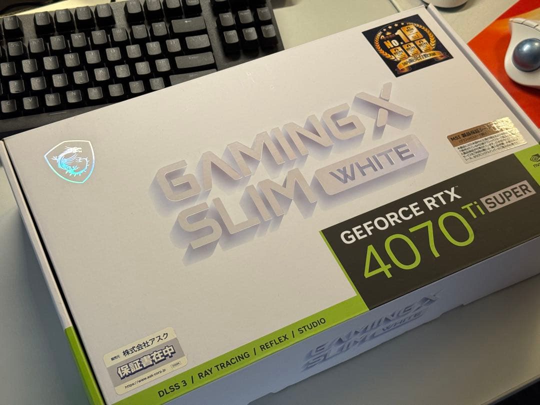 MSI GeForce RTX 4070 Ti Super ホワイト