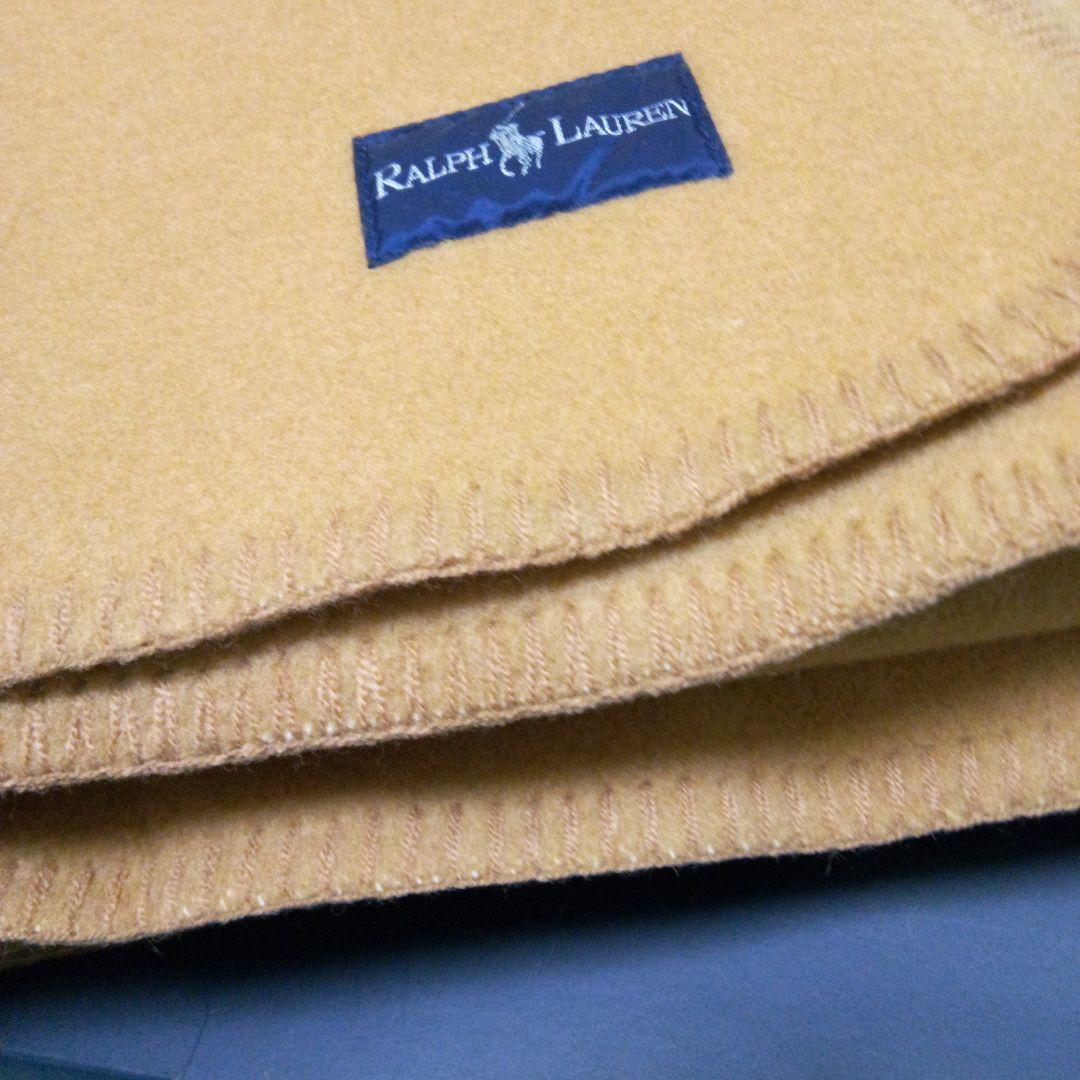☆未使用☆　RALPH LAUREN　ウール１００％　毛布