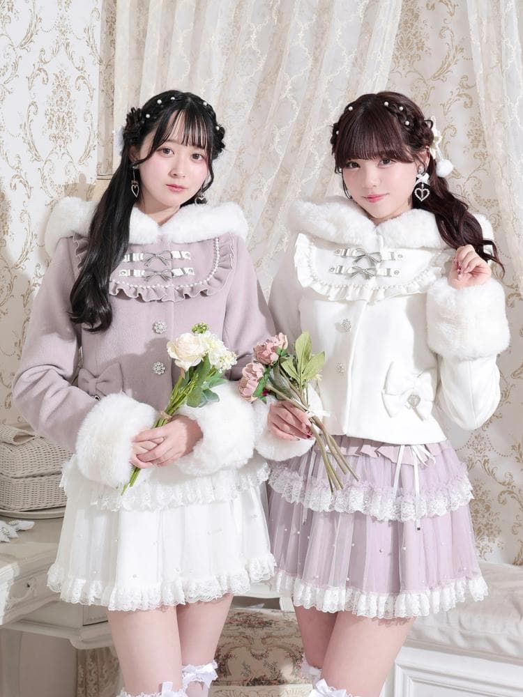 [NOEMIE]新品ヨークフリルドーリーショートコート