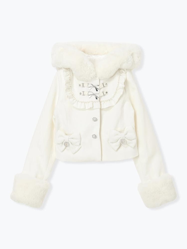 [NOEMIE]新品ヨークフリルドーリーショートコート