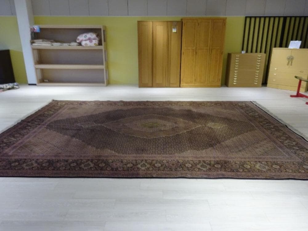 ペルシャ絨毯　タブリーズ産　ウール　500×346　トルコ絨毯　シルク100％