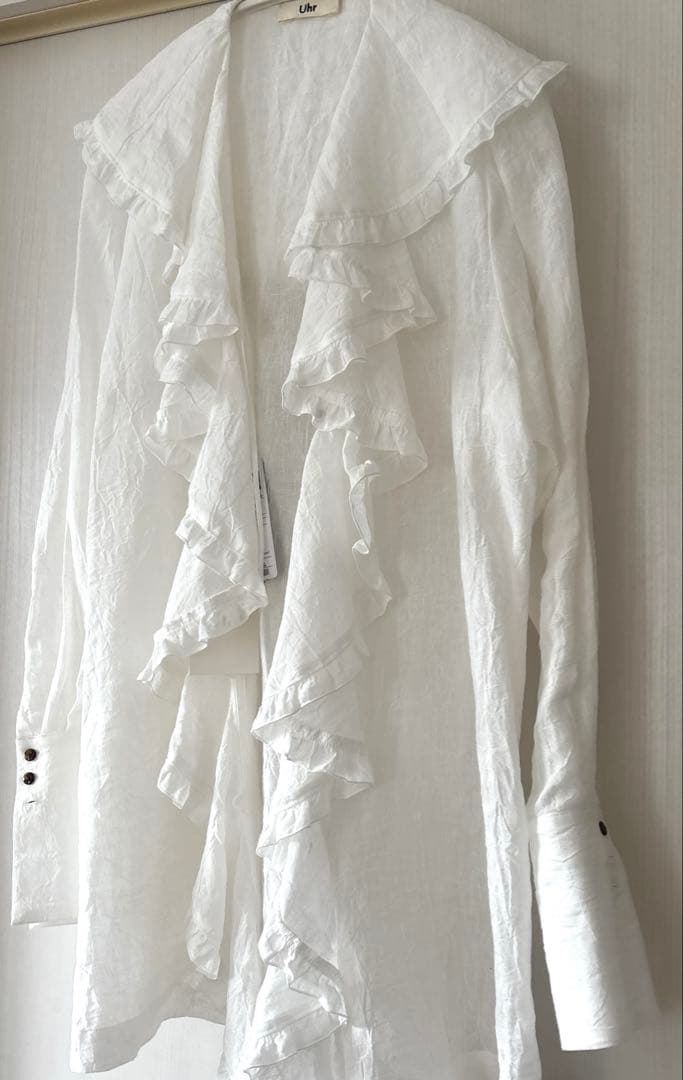 uhr ruffle frill shirt ラッフル　フリル　シャツ　新品