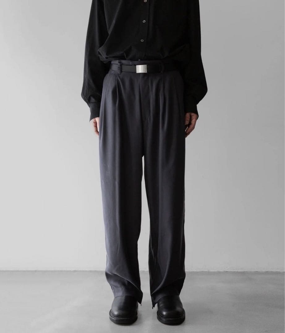 stein 【完売品】CUPRO WIDE EASY TROUSERS