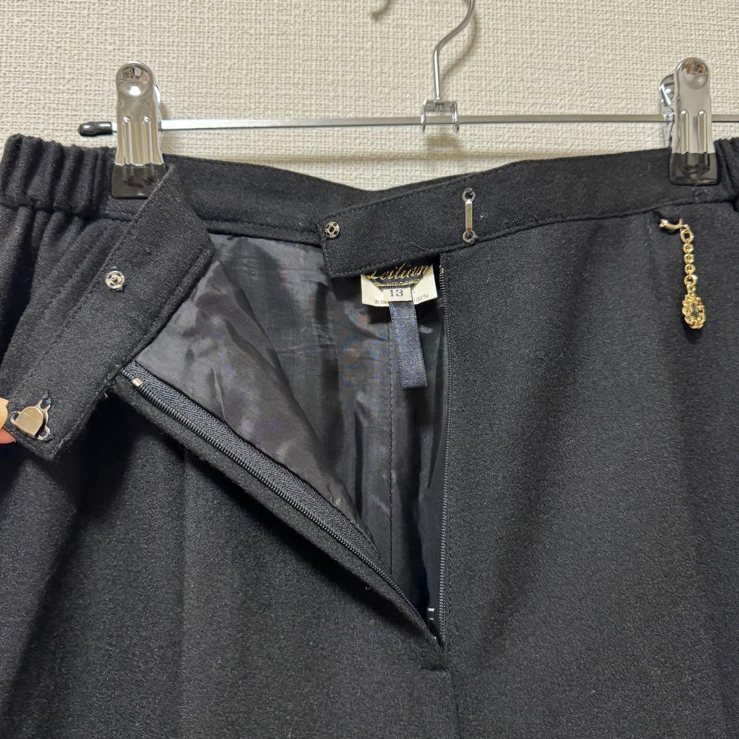 【しーめい様】　　　レリアン◆秋冬用　ウール　ガウチョパン(9 )ブラック