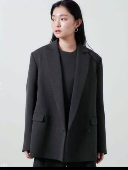 MARW UNITED ARROWS アシンメトリージャケットダークグレー 36