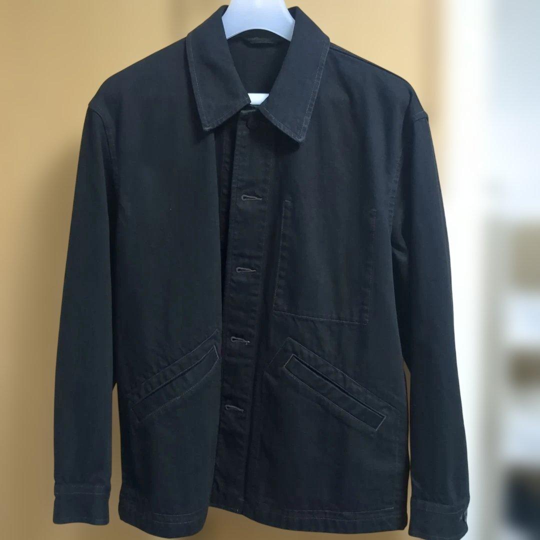 ユニクロU/オーバーサイズカラーデニムジャケット（ブラックMサイズ）