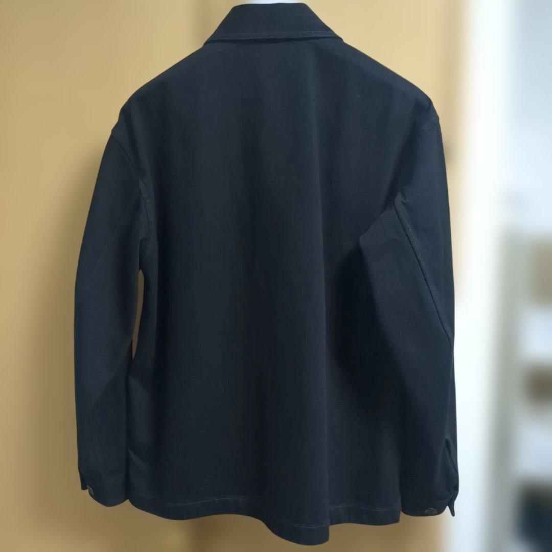 ユニクロU/オーバーサイズカラーデニムジャケット（ブラックMサイズ）