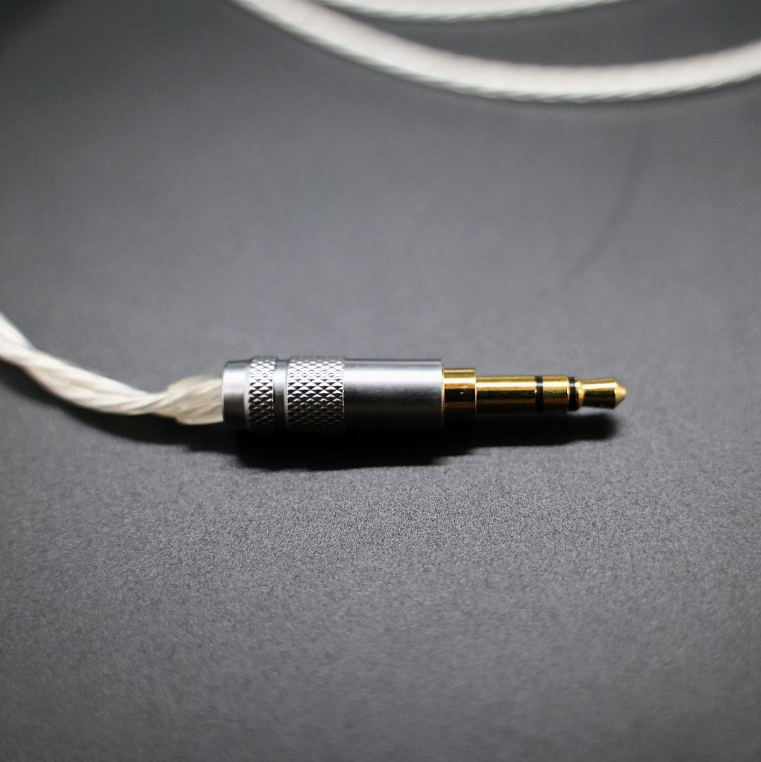 ついに7N 超冷凍製単結晶銅銀メッキ最高スペックケーブルIE900用/3.5mm