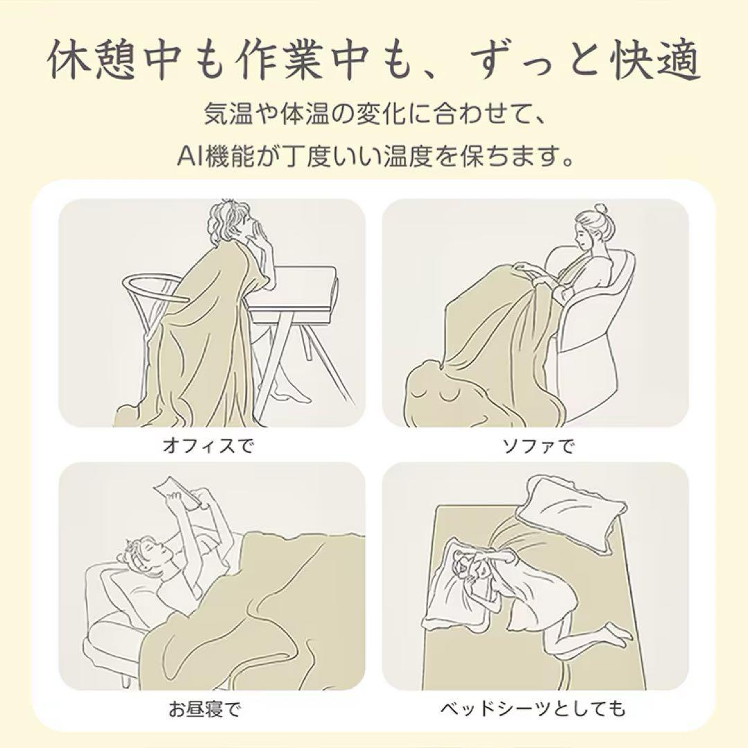 ふわとろ電気ブランケット ダブルサイズ200×180cm