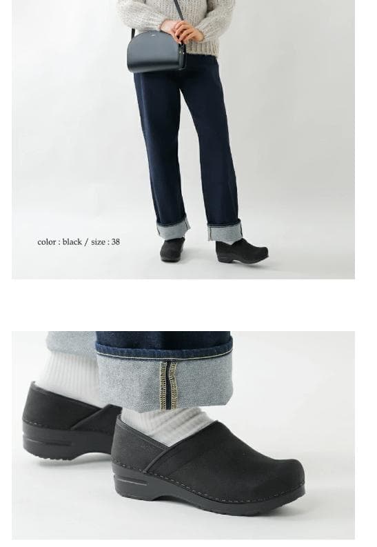 ✨極美品✨ 【Sanita】プロフェッショナル クロッグサンダル ブラック 37