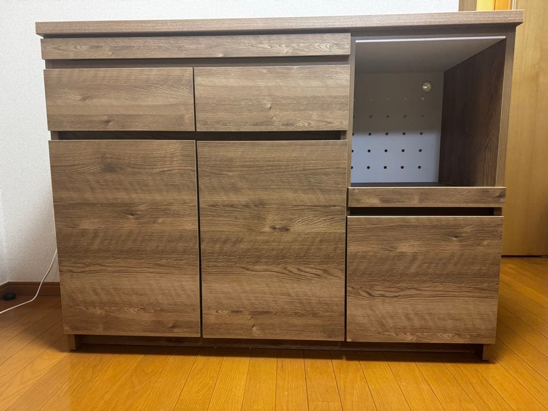 LOWYA 大川家具 キッチンボード 食器棚　キッチンカウンター