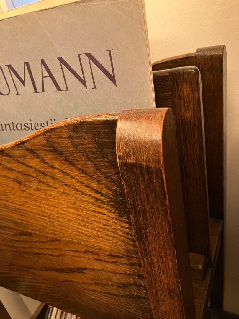 最終お値下げ⭐︎イギリスヴィンテージ木製マガジンラック