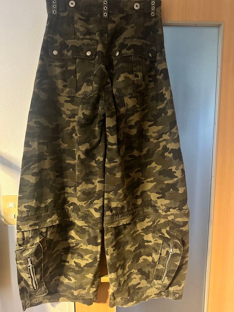 【12/5まで限定価格】パーソンソウル迷彩オーバーオール パンツM