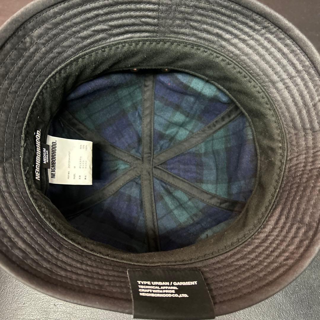 NEIGHBORHOOD ネイバーフット　バケハ　裏地タータンチェック　M 美品