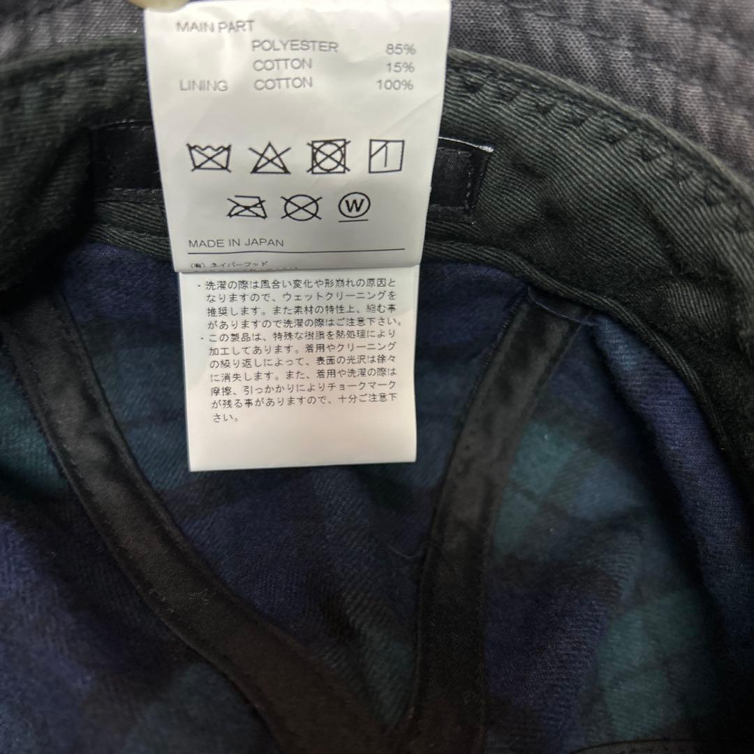 NEIGHBORHOOD ネイバーフット　バケハ　裏地タータンチェック　M 美品